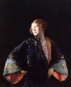 Joseph Decamp The Blue Mandarin Coat oil painting on canvas